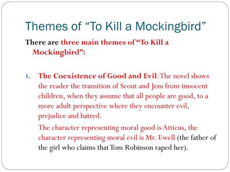 Central Theme Of To Kill A Mockingbird - Theme Image