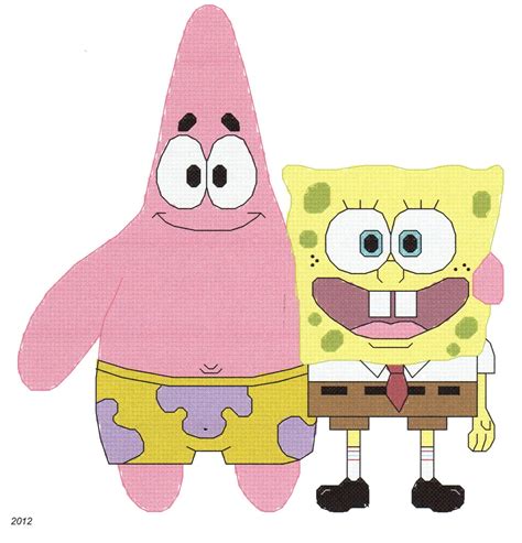 Spongebob Squarepants & Patrick Star Counted Cross Stitch - Etsy