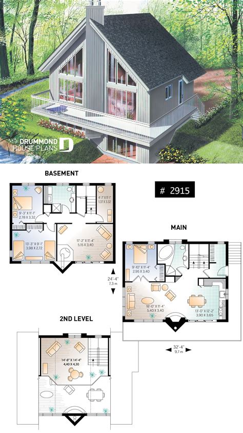 Cabin House Plan With Loft - Image to u