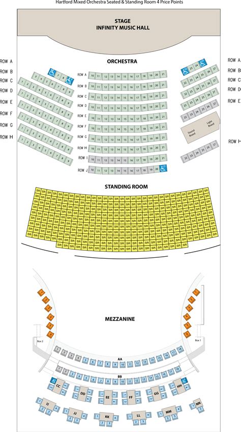 Seating Chart - Infinity Hall Hartford