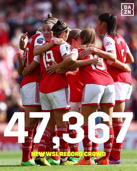 DAZN Football on Twitter: "A new WSL record attendance crowd for ...