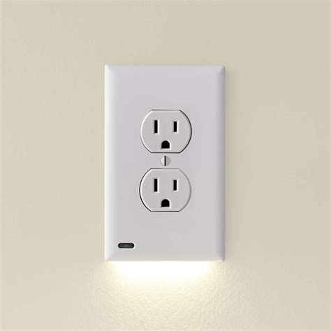 6 Pack SnapPower Guidelight - Outlet Wall Plate With LED Night Lights ...