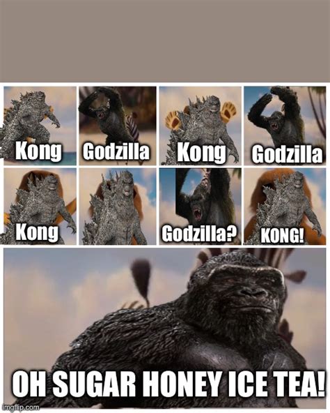 Godzilla and Kong when they first met each other - Imgflip