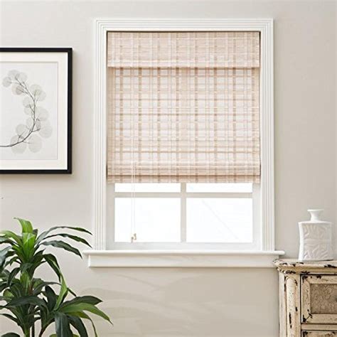 Online Store: Single Piece 25 X 54 Inch Length White Bamboo Blinds ...