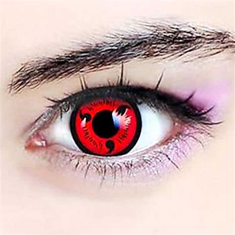 Tobi Sharingan Contacts : Sharingan Naruto Lenses Kakashi Cosplay Eyes ...