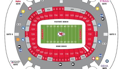 Chiefs Stadium Seating Map - Clemmy Cassandry