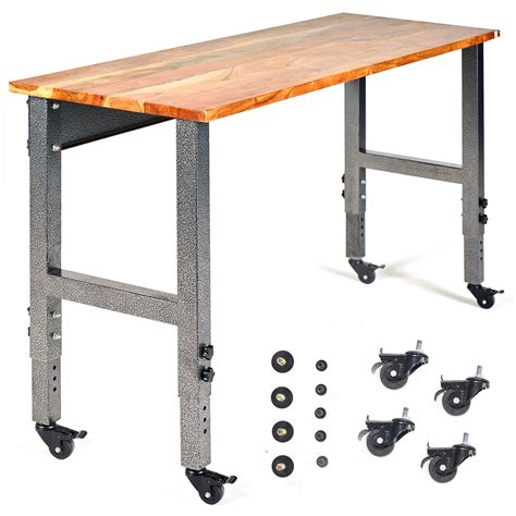 Buy Fedmax Work Bench - 61" Rolling Portable Workbench for Garage ...