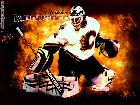 Calgary Flames Background - Miikka Kiprusoff - 1005x754 Wallpaper ...