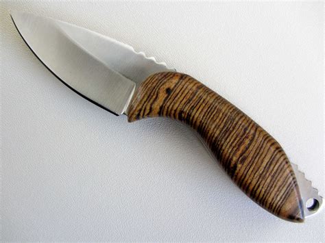 Handmade Skinner Knife - Bocote Wood Handle - Stainless Steel Blade ...