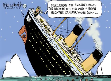 Political Cartoon U.S. Trump Biden Titanic | The Week