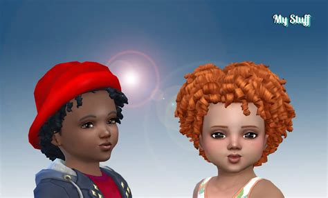 Sims 4 kids curly hair cc - ferrio