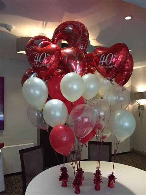 Ruby Wedding Balloon Bundle | 40th Anniversary Party Ideas