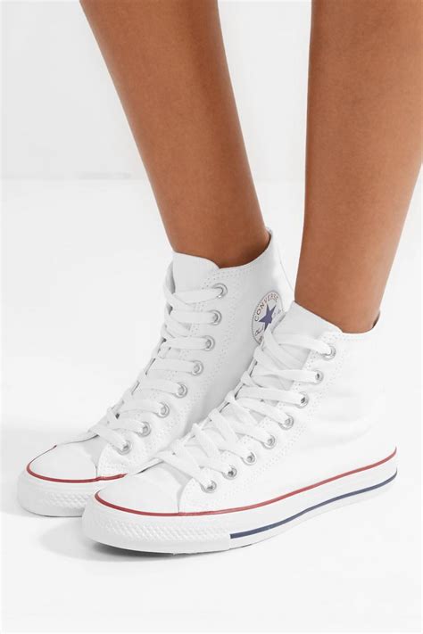 White | Womens Converse Sneakers Chuck Taylor canvas high-top sneakers ...