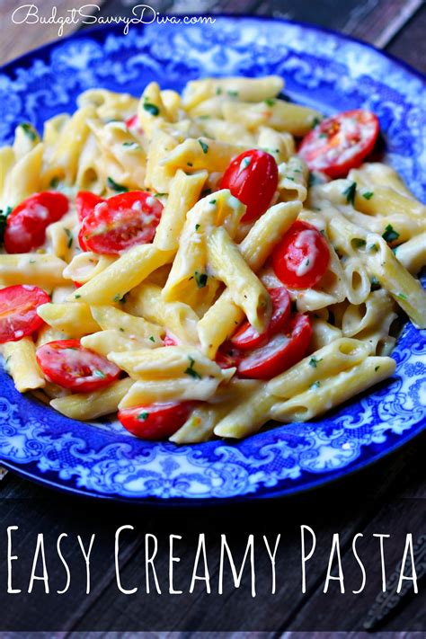 Easy Creamy Pasta Recipe | Budget Savvy Diva