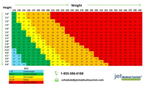 Obese BMI Chart