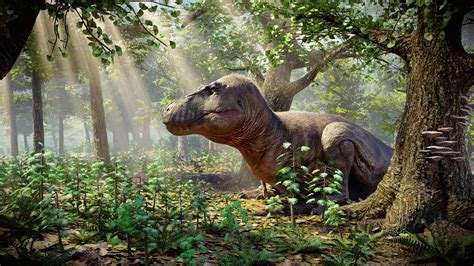 ArtStation - Resting T.rex - Paleoart 3D Render