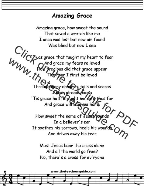 Amazing Grace Lyrics - Gambaran