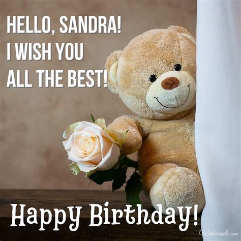 The Collection Of Happy Birthday Cards For Sandra