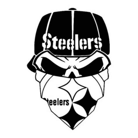 Set of 2 Pittsburgh Steelers Skull Decal 6 Inch Decals - Etsy