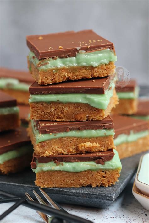 Mint Slice - No-Bake Recipe - Jane's Patisserie