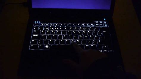 DELL Latitude E6400 backlit keyboard - YouTube