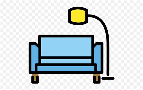 Couch And Lamp - Clip Art Emoji,Couch Emoji - free transparent emoji ...