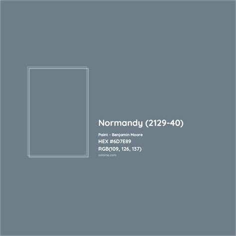 Benjamin Moore Normandy (2129-40) Paint color codes, similar paints and ...