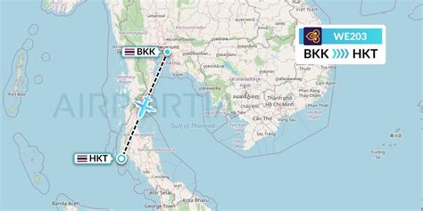 WE203 Flight Status Thai Smile: Bangkok to Phuket (THD203)