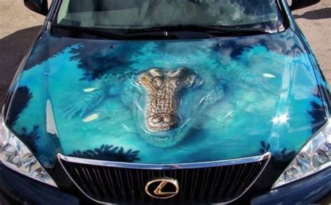 3D Alligator Paint Job | Car paint jobs, Custom cars paint, Custom car ...