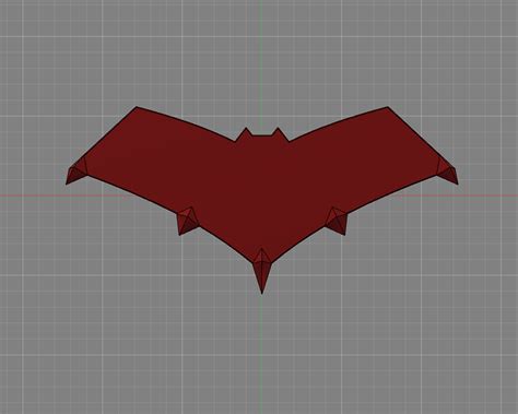 Download STL file red hood logo "gotham knights" • 3D printing model ...