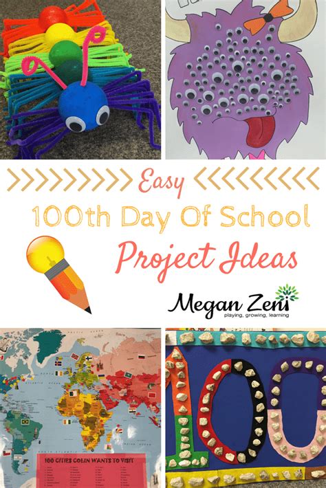 Easy 100th day of school project ideas