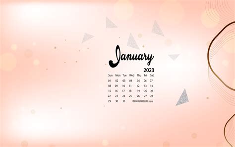 January 2023 Desktop Wallpaper Calendar Calendarlabs - Riset