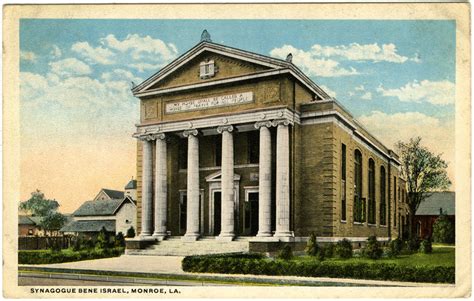 Monroe, LA ~ B’nai Israel (Bene Israel) (1917) - Synagogues of the South