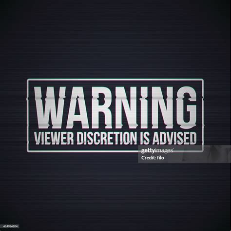 Warning Viewer Discretion Is Advised Glitch Screen High-Res Vector ...