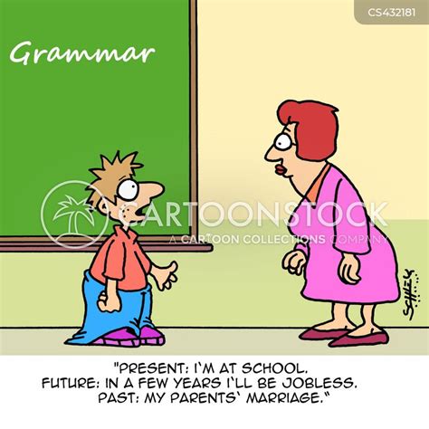 Present Tense Cartoons and Comics - funny pictures from CartoonStock