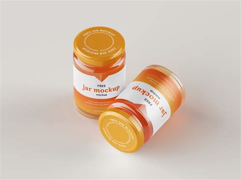 Free honey jar mockup - Mockups Design