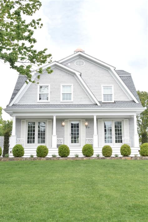 New England Homes- Exterior Paint Color Ideas - Nesting With Grace