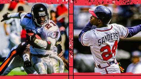 Deion Sanders Baseball And Football Same Day