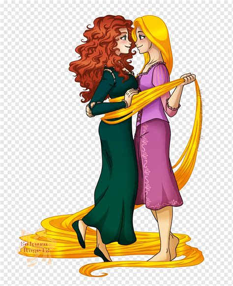 Merida rapunzel disney princesa fan art, merida, amistad, vertebrado ...