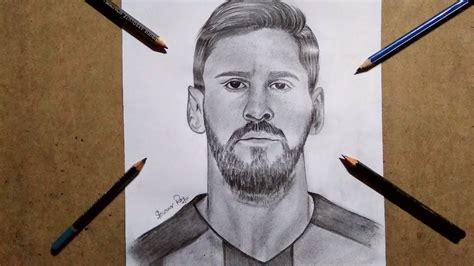 Lionel Messi Pencil Drawing - bestpencildrawing