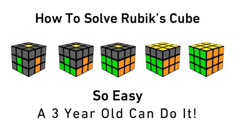 How To Solve Rubik's Cube Steps #3yoBeginnerMethod Rubiks, 44% OFF