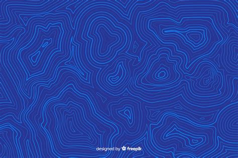 Free Vector | Topographic blue lines background