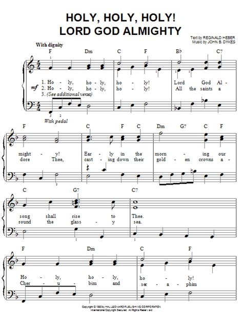 Holy, Holy, Holy | Sheet Music Direct