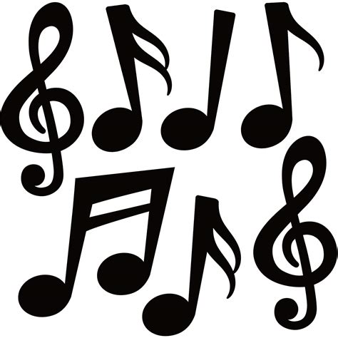 Buy 40 Pieces Music Notes Cutouts Music Party Decorations Musical Notes ...