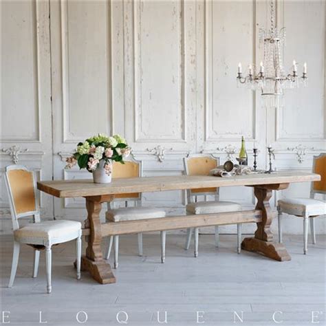 Eloquence French Country Style Antique Dining table | Kathy Kuo Home