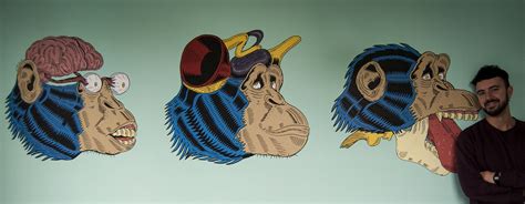 Three Monkeys_Wallpaint on Behance