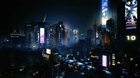 Cyberpunk 2077 Night City Live Wallpaper - WallpaperWaifu