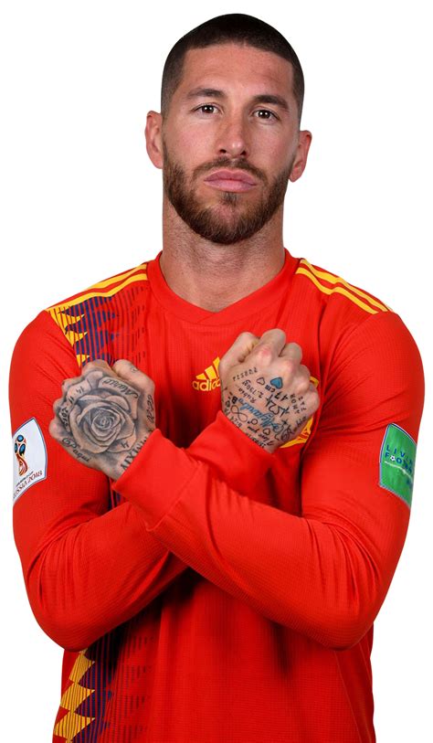 Sergio Ramos Spain football render - FootyRenders