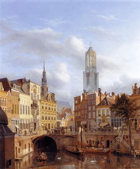 Pin by Casa Real on Landscape paintings | Utrecht, Tower, Canvas art ...