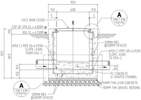 Drainage Manhole Detail Autocad Drawing Autocad Free Autocad Drawing ...